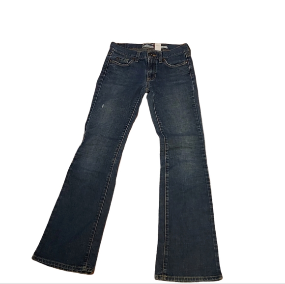 Old Navy 1 Jeans Ultra Low Waist Woman Distressed Bootcut. Dimensions wa… - Picture 1 of 2